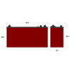 GTX12V315A-E2107-CS200 Lithionics Battery 315AH