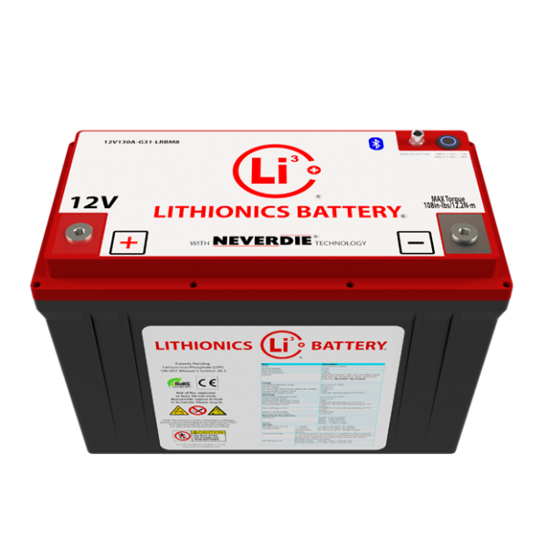 12V130AH-G31 Lithionics Battery 130AH